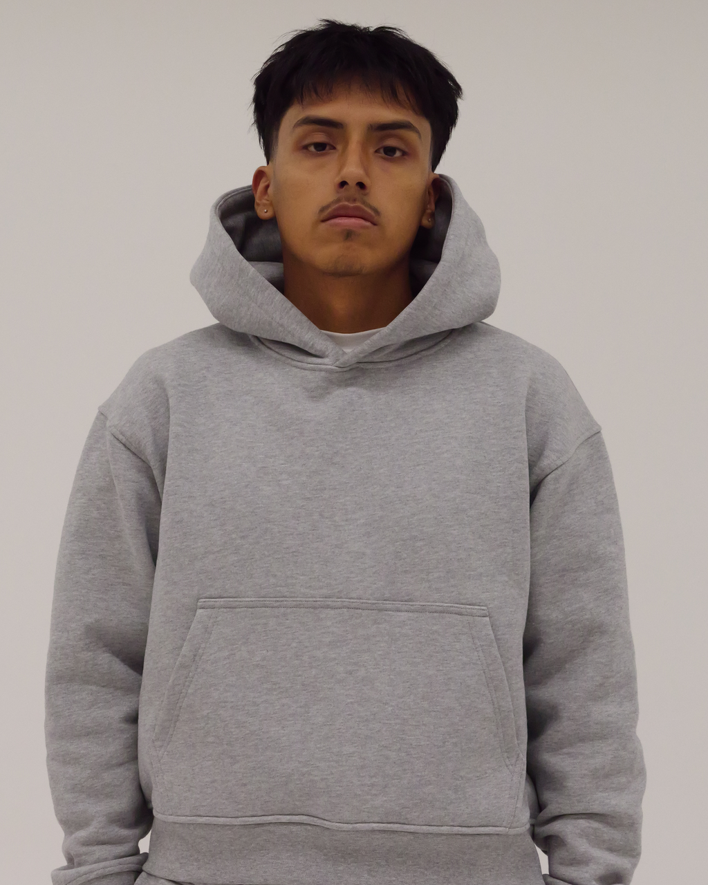 Heather Grey Basic Hoodie