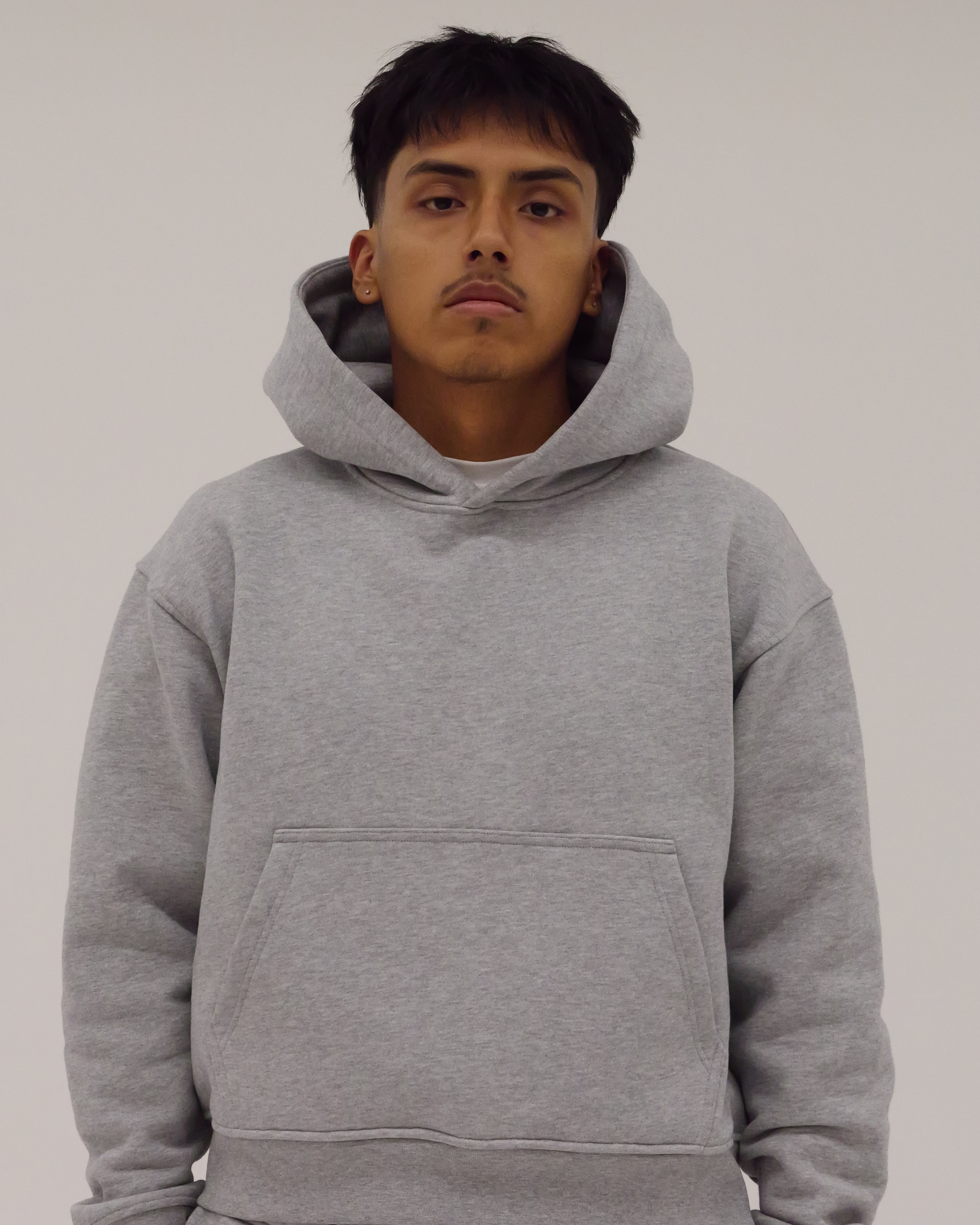 Heather Grey Basic Hoodie